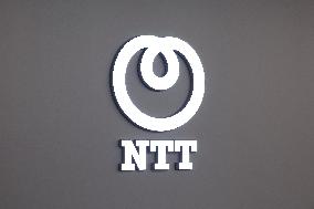 NTT signboard and logo